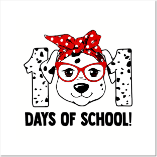 101 Days of School Dalmatian Dog Teachers Kids Gift Posters and Art